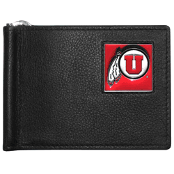 Utah Utes Leather Bill Clip Wallet