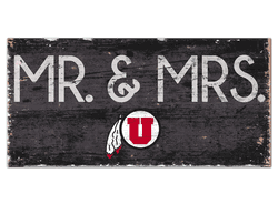 Utah Utes Mr & Mrs Sign