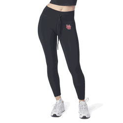Utah Utes NCAA Kadi 2x2 Ribbed Legging Black Small