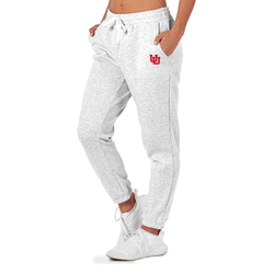 Utah Utes NCAA Kadi Side Pocket Joggers Heather Grey XL