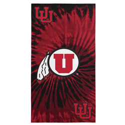 Utah Utes NCAA Psychedelic Beach Towel 30 x 60 inches