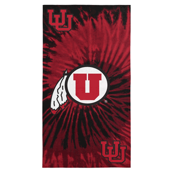 Utah Utes NCAA Psychedelic Beach Towel 30 x 60 inches