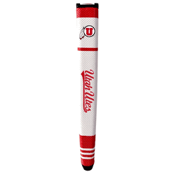 Utah Utes Putter Grip (White with colored stripes)