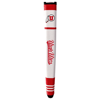 Utah Utes Putter Grip (White with colored stripes)