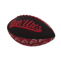 Utah Utes Repeating Mini-Size Rubber Football