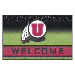 Utah Utes Rubber Door Mat - 18in. x 30in.