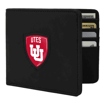 Utah Utes Shield Wallet - Black