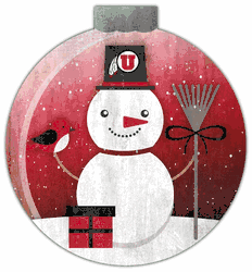 Utah Utes Snowglobe 12in Wall Art
