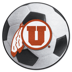 Utah Utes Soccer Ball Rug - 27in. Diameter