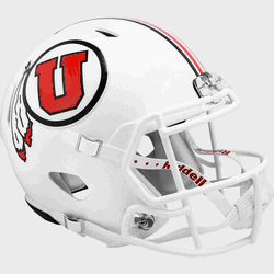Utah Utes Speed Replica Full Size Football Helmet White