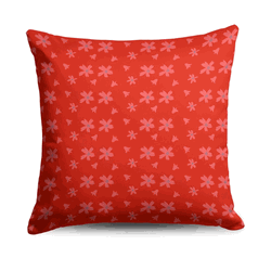 Valentine's Day Flowers Throw Pillow 18X18 Inches