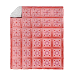 Valentine's Day Quilted Silk Touch Sherpa Throw Blanket 50x60 Inches