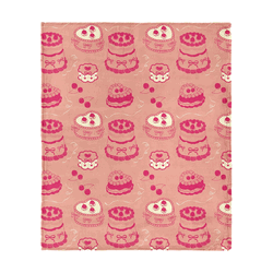 Valentine's Day V-Day Cakes Silk Touch Throw Blanket 50x60 Inches