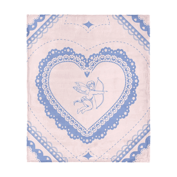 Valentine's Day Vintage Hearts Silk Touch Throw Blanket 50x60 Inches