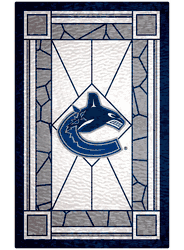 Vancouver Canucks 11x19 Stained Glass Wood Sign