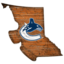 Vancouver Canucks 12" Mini Roadmap State Sign