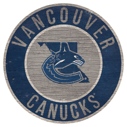 Vancouver Canucks 12in. Circle w/State Sign