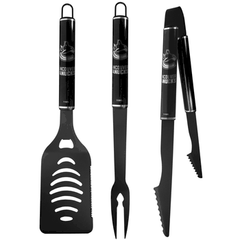 Vancouver Canucks 3 pc Monochromatic BBQ Set