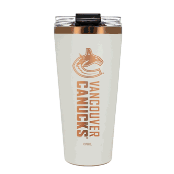 Vancouver Canucks 32oz Crme and Copper Big Slim Tumbler with Straw
