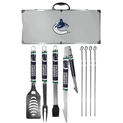 Vancouver Canucks 8 pc Logo BBQ Set