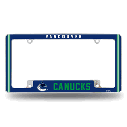 Vancouver Canucks Alternate Design All Over Chrome Frame