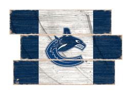 Vancouver Canucks American Flag 3 Plank