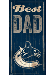 Vancouver Canucks Best Dad 6x12 Sign