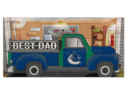 Vancouver Canucks Best Dad Truck 6x12 Sign