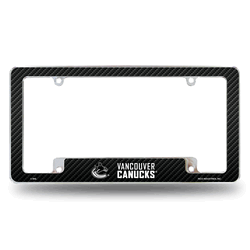 Vancouver Canucks Black 12" x 6" Chrome All Over Automotive License Plate Frame