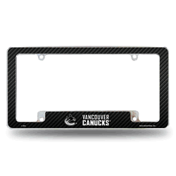 Vancouver Canucks Black 12" x 6" Chrome All Over Automotive License Plate Frame for Car/Truck/SUV