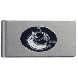 Vancouver Canucks Brushed Metal Money Clip