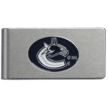 Vancouver Canucks Brushed Metal Money Clip