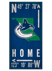 Vancouver Canucks Coordinate 6x12 Sign