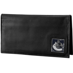 Vancouver Canucks Deluxe Leather Checkbook Cover