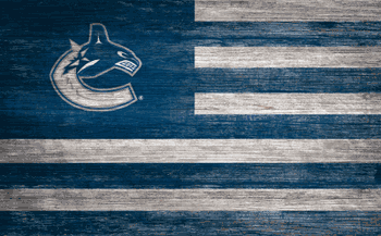 Vancouver Canucks Distressed Flag 11x19
