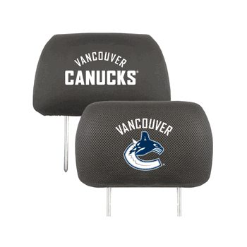 Vancouver Canucks Embroidered Head Rest Cover Set - 2 Pieces