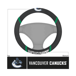 Vancouver Canucks Embroidered Steering Wheel Cover
