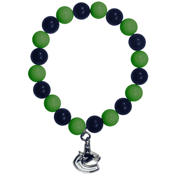 Vancouver Canucks Fan Bead Bracelet