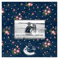 Vancouver Canucks Floral 10x10 Frame
