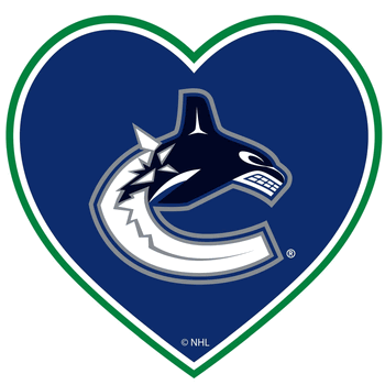 Vancouver Canucks Heart Decal