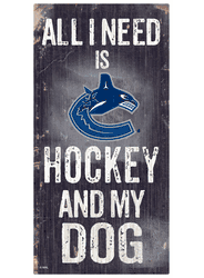 Vancouver Canucks Hockey and My Dog Sign