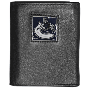 Vancouver Canucks Leather Tri-fold Wallet