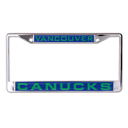 Vancouver Canucks License Plate Frame - Inlaid
