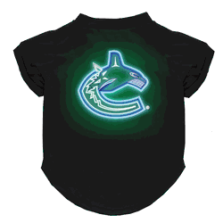 Vancouver Canucks Neon Pet T-Shirt, Large