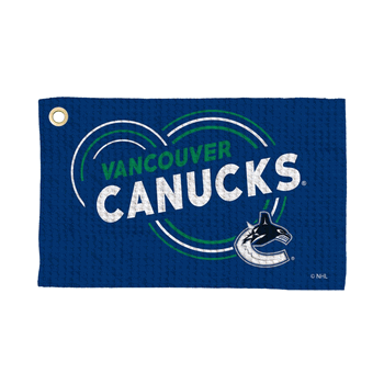 Vancouver Canucks NHL Droplets Waffle Fan Towel 16x25 inches