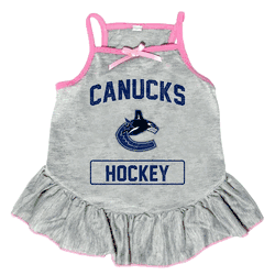 Vancouver Canucks Pet Dress Grey Type XSmall