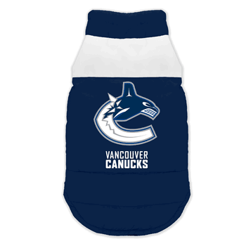 Vancouver Canucks Pet Parka Puff Vest Medium
