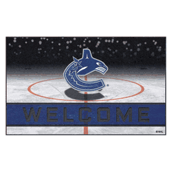 Vancouver Canucks Rubber Door Mat - 18in. x 30in.