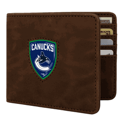 Vancouver Canucks Shield Wallet - Brown