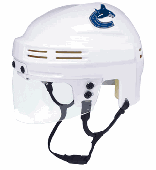 Vancouver Canucks SportStar NHL Hockey Player Mini Helmet - White